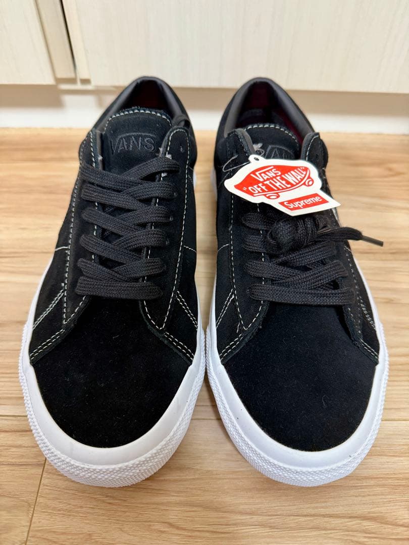 新品未使用VANS スニーカー ブラック Supremeコラボ