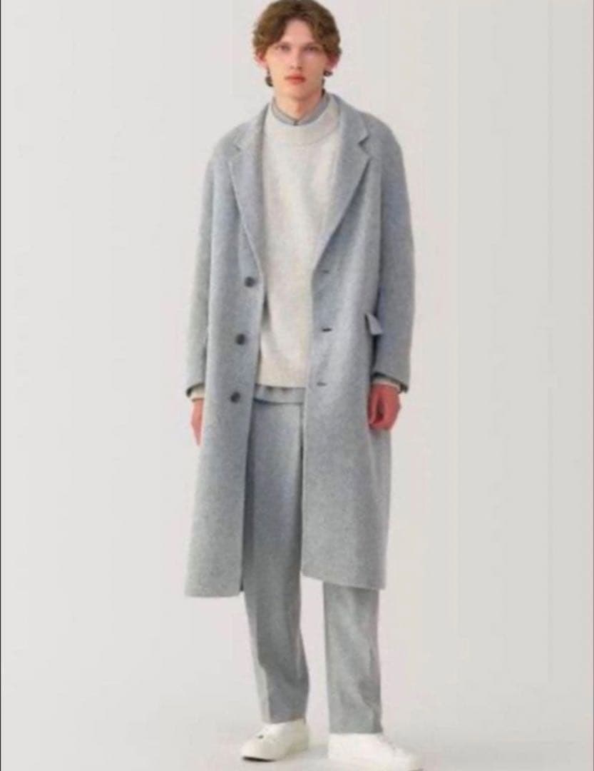 MUJILabo カシミヤチェスターコート グレー Mサイズ