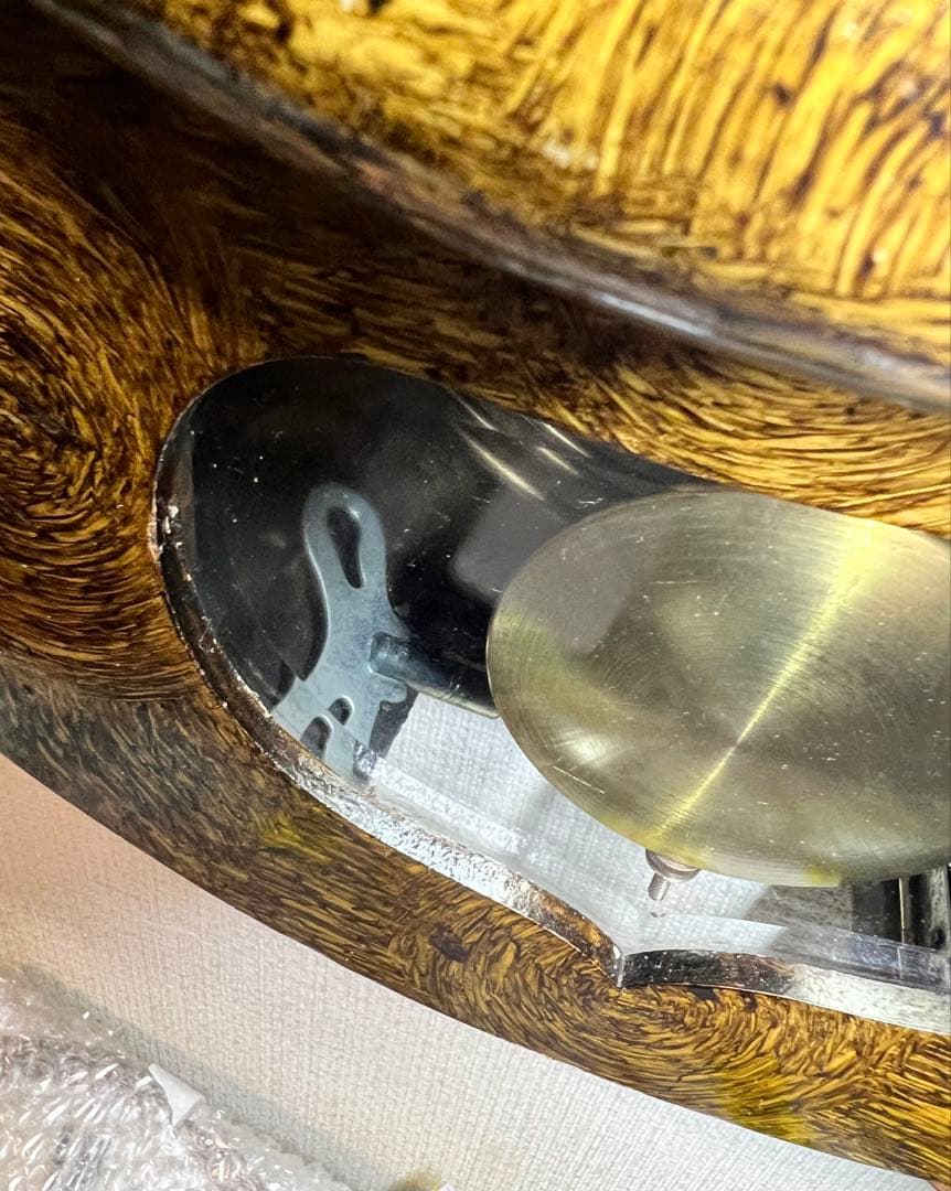 舘本振り子時計ゼンマイ掛け時計柱時計ボンボン時計古時計　稼働品