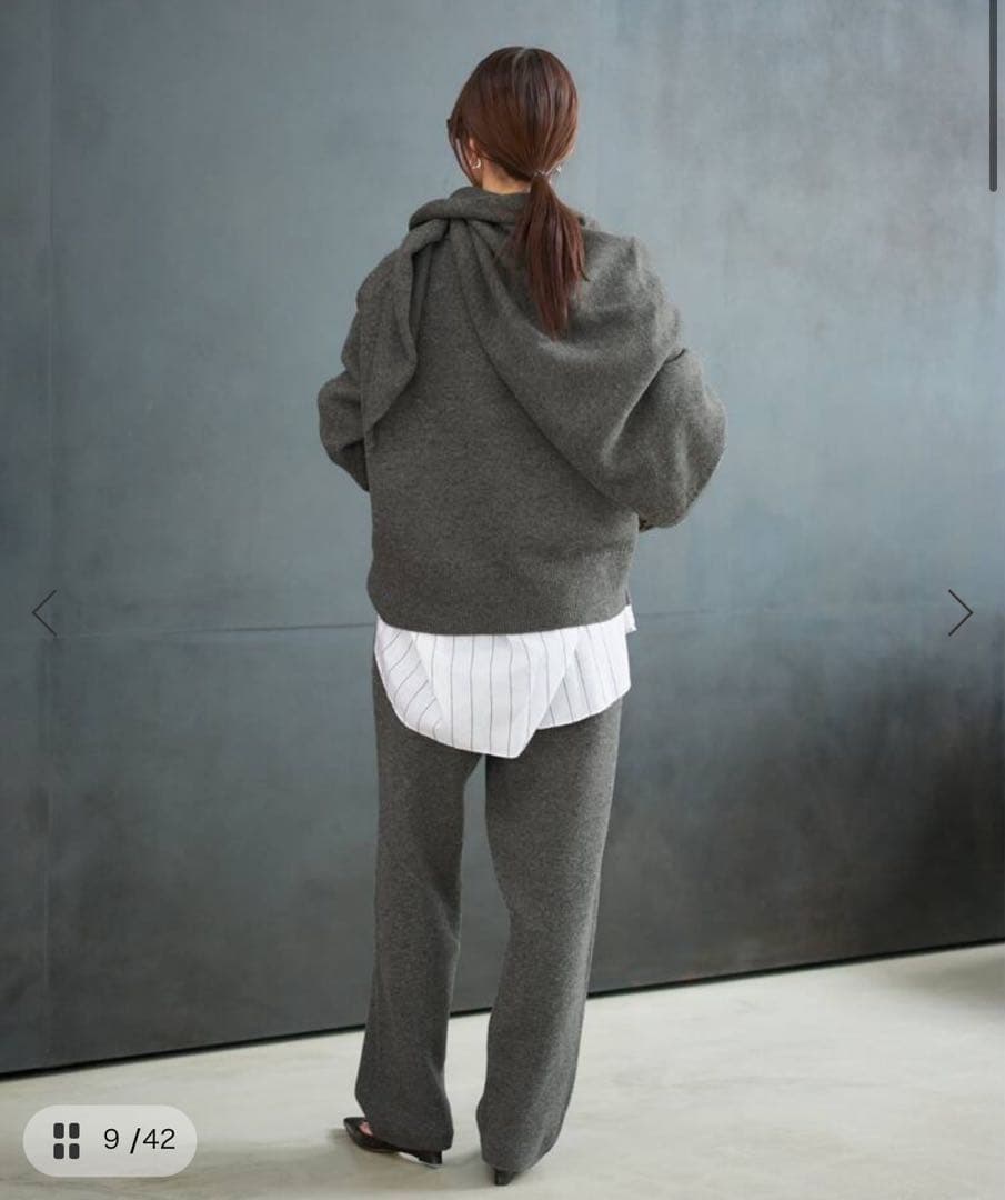 【上下セット】Plage R’IAM ストールプルオーバー