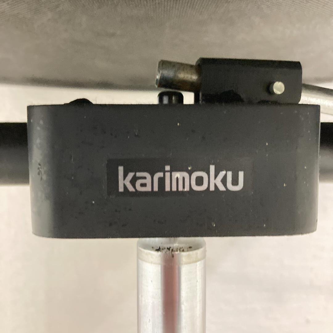 【カリモク】革製　オフィスチェア　デスクチェア B