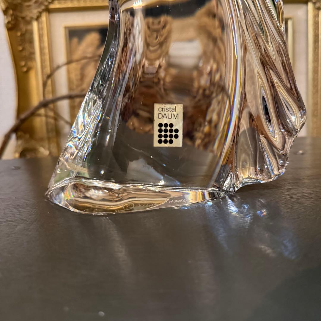 DAUM 馬 クリスタル ドーム フランス ビンテージ ガラス FRANCE