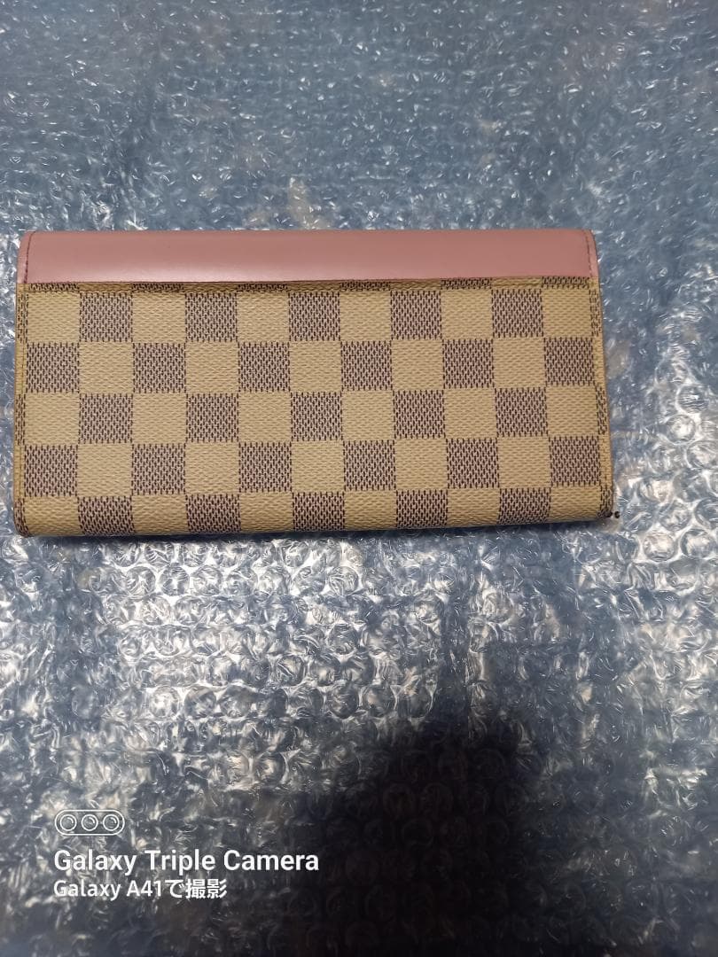 LOUIS VUITTON 折り財布 ピンク ベージュ