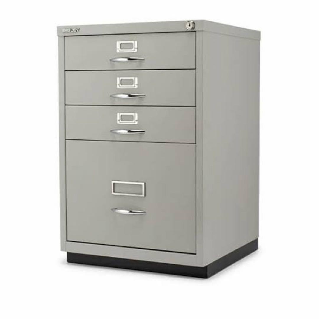 【引き取り限定】ビスレー BISLEY キャビネット グレー 4段