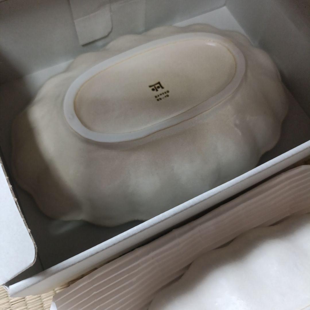 カネコ小兵製陶所　リンカ　ホワイト　オーバルボウル　皿　2枚セット　新品未使用