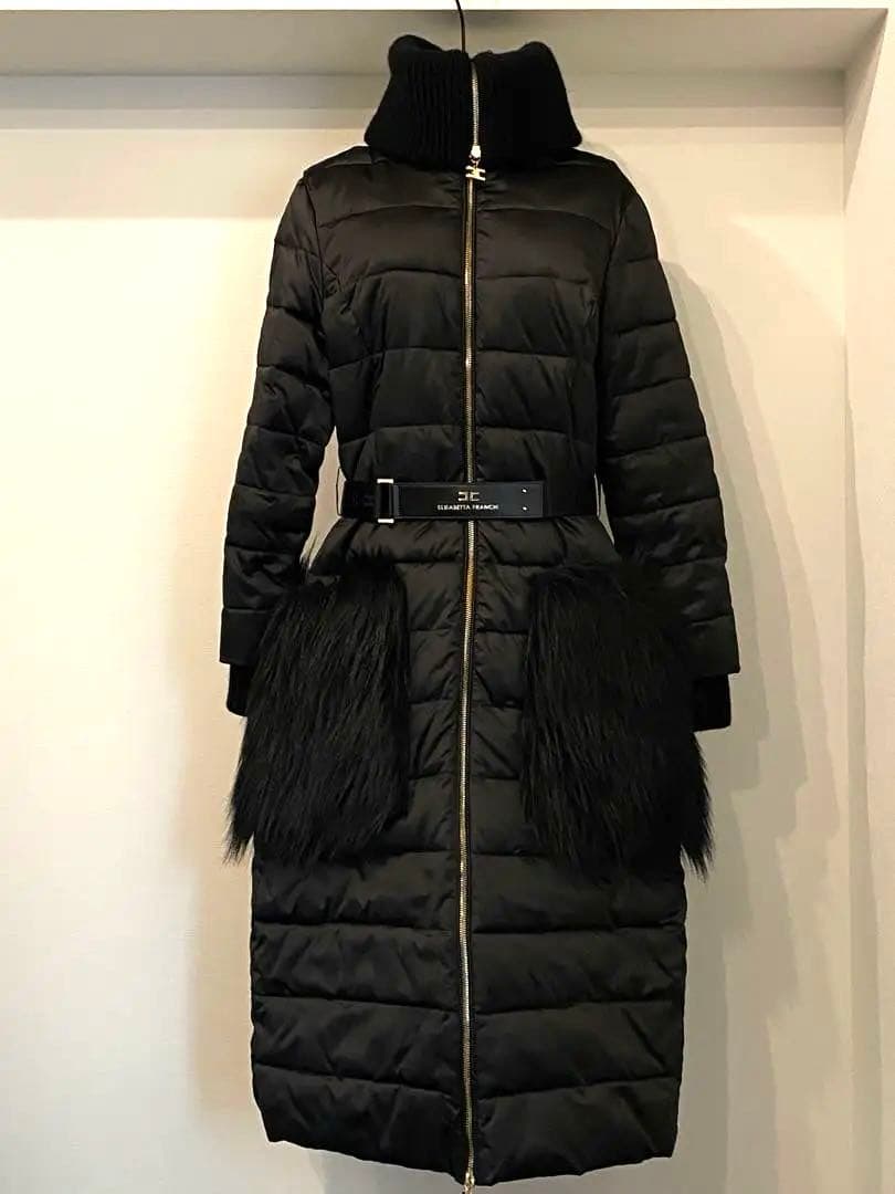 【美品】エリザベッタ・フランキ、デザイン、ダウンコート、定価15万円
