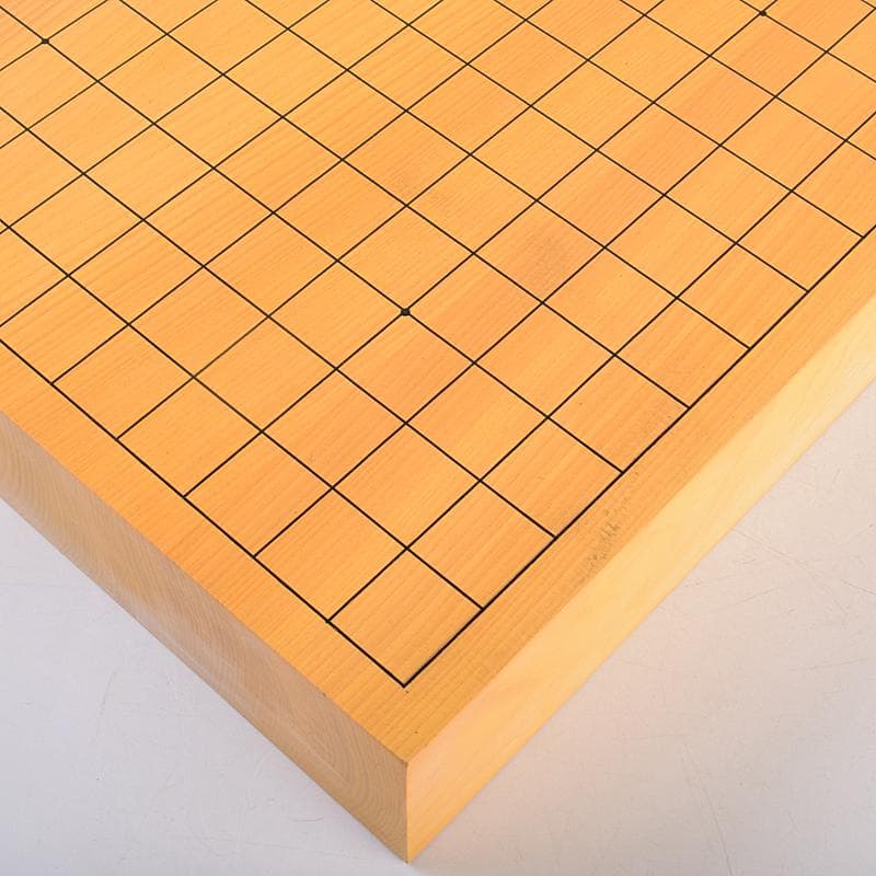 囲碁　榧製　卓上碁盤　木箱付　V　8397A