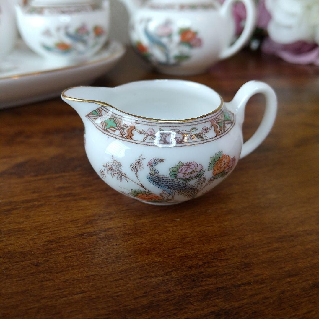 ウェッジウッド 黒壺 クタニクレーン　ミニチュアティー/コーヒーセット