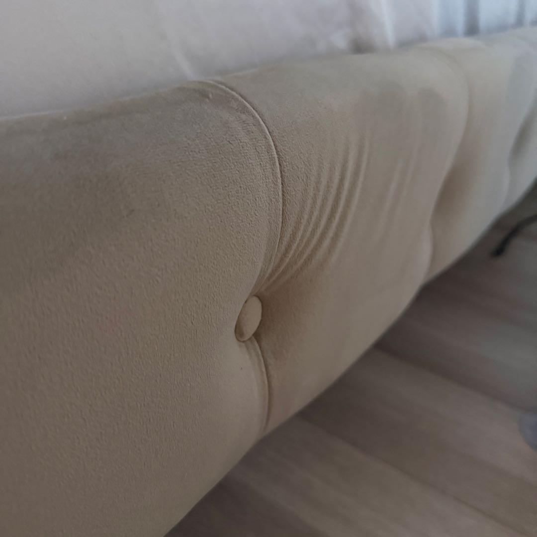 ダブルベッドフレーム ベロア