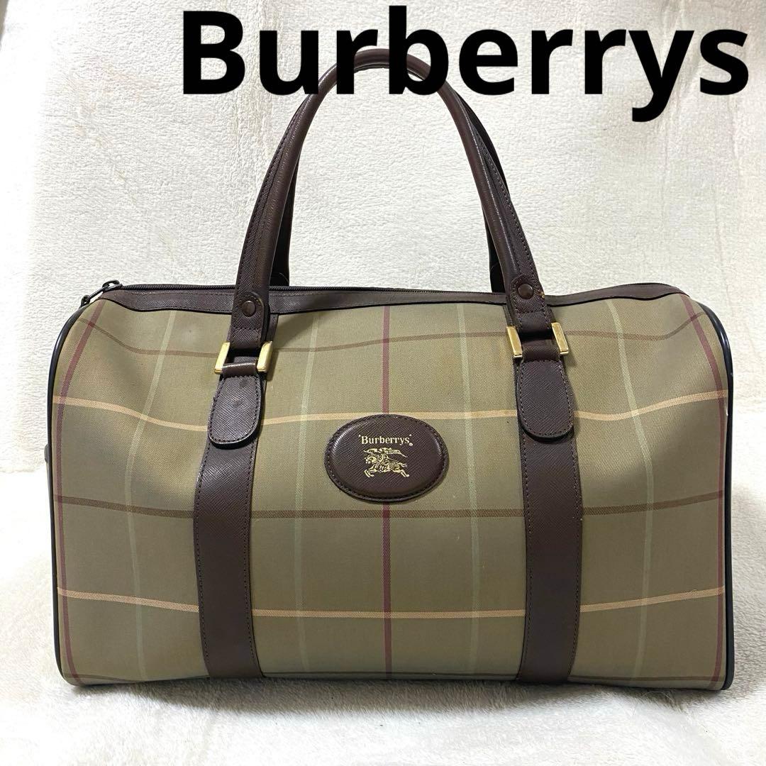 Burberrys/ボストン/バッグ/玉虫/ノヴァチェック/ビンテージ