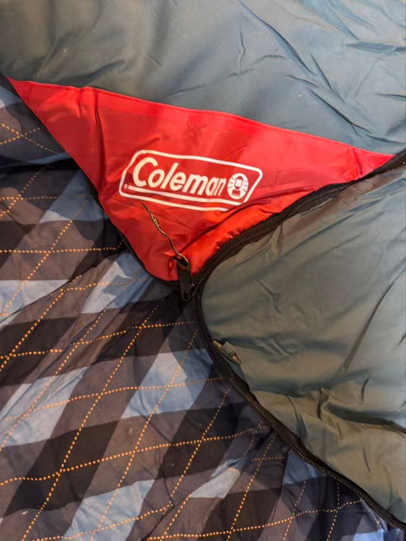 三点まとめ売り　コールマン　シュラフ　枕付き　アーガイル