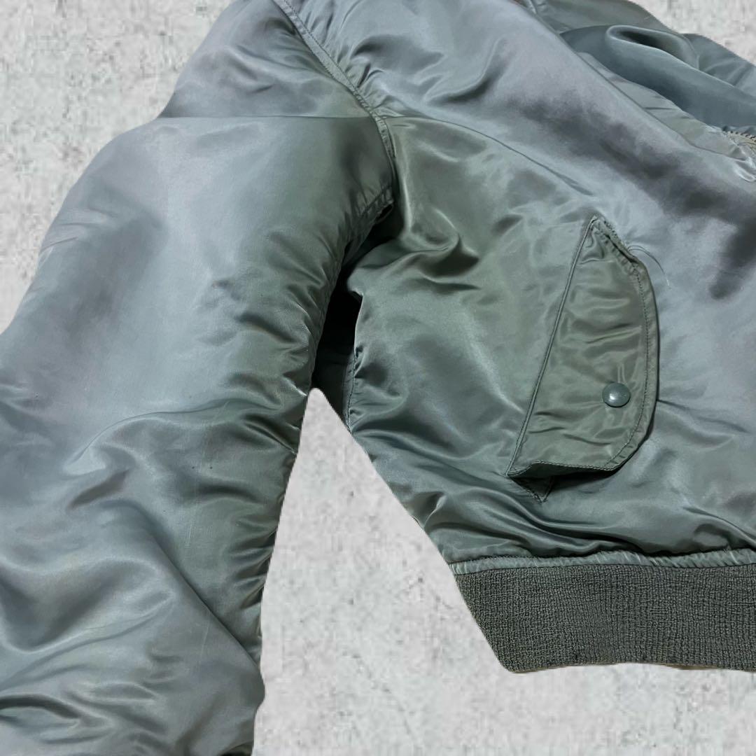 希少　米軍実物　80s　ma1　グランドクルー　Mサイズ　alpha ミリタリー