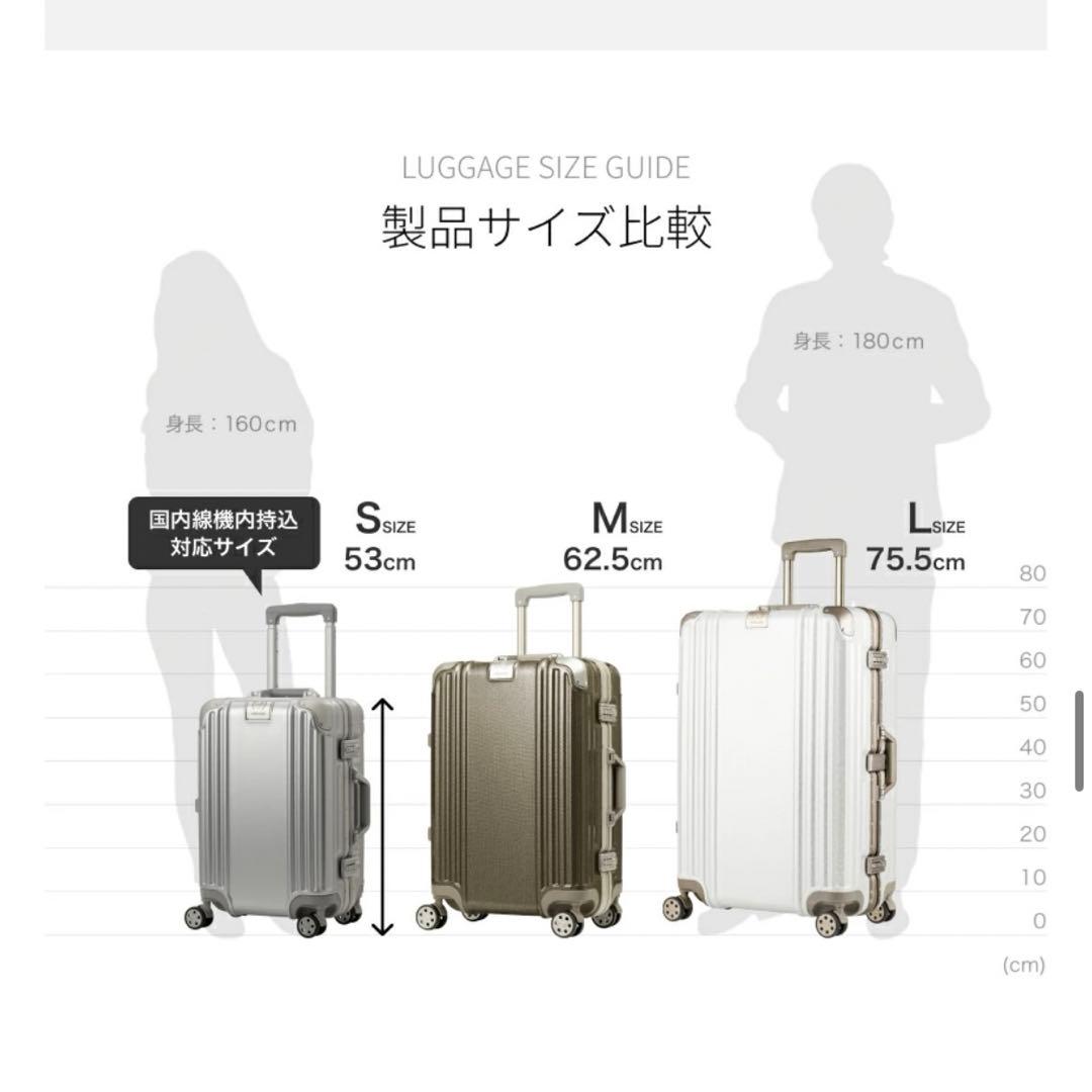 【新品未使用】レジェンドウォーカー GRACE スーツケース(Mサイズ)