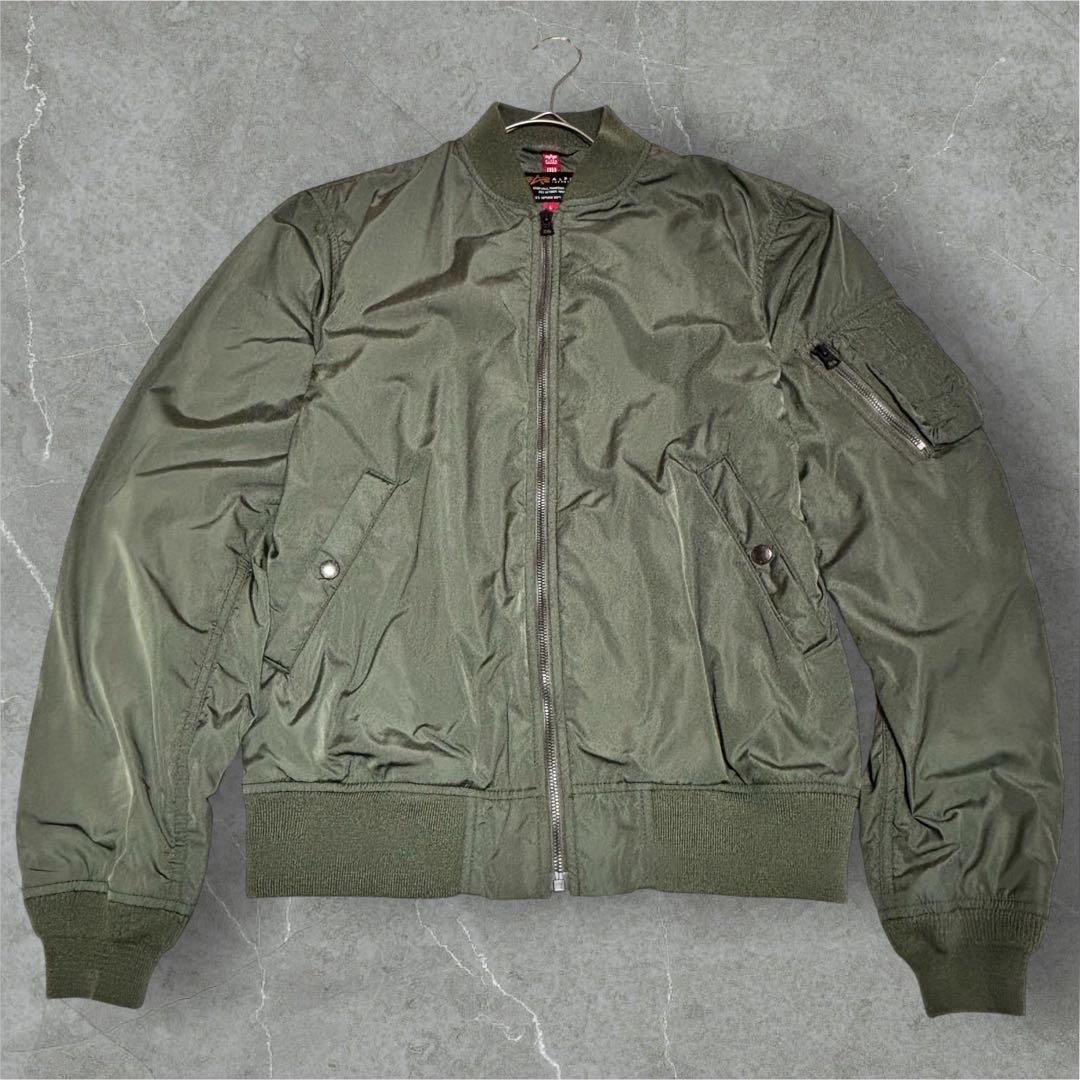 ALPHA INDUSTRIES アルファ MA-1 フライトジャケット L