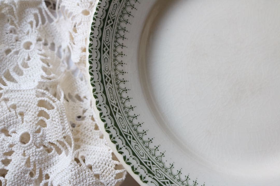 グリーン　コンポティエ　ケーキ台　クレールフォンテーヌ　ジャスミン