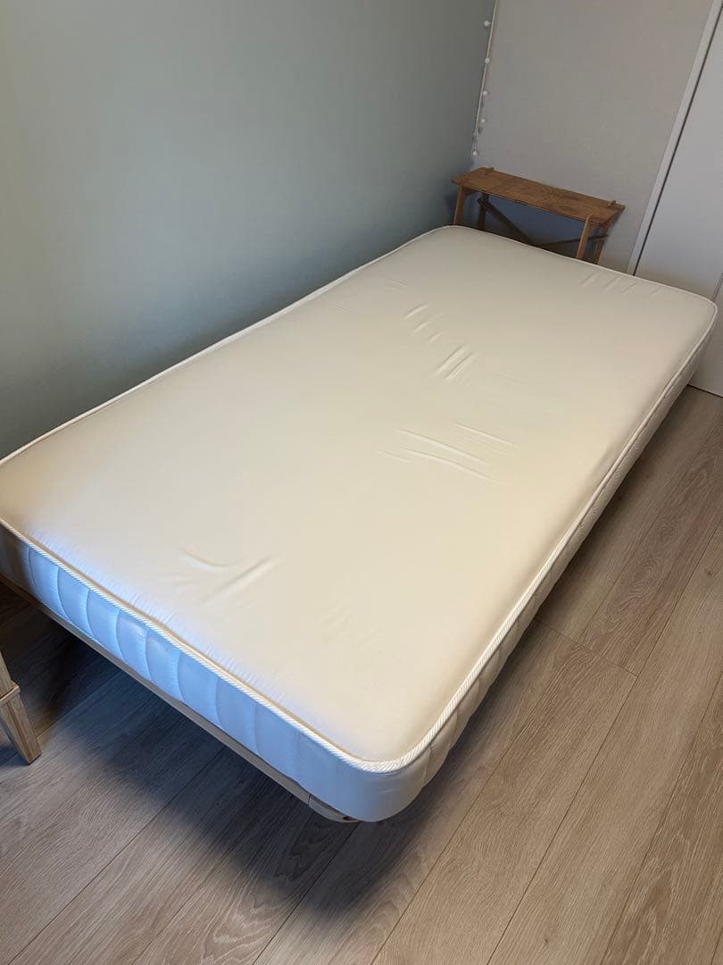 ☆引き取り限定☆無印良品マットレス・シングル　& ロウヤすのこベット角丸セット