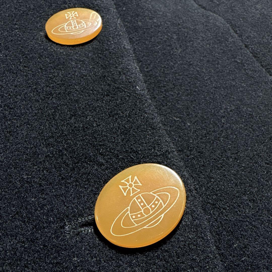 【美品】ヴィヴィアンウエストウッド　カシミヤ　裏地総柄　40 ブラック　オーブ