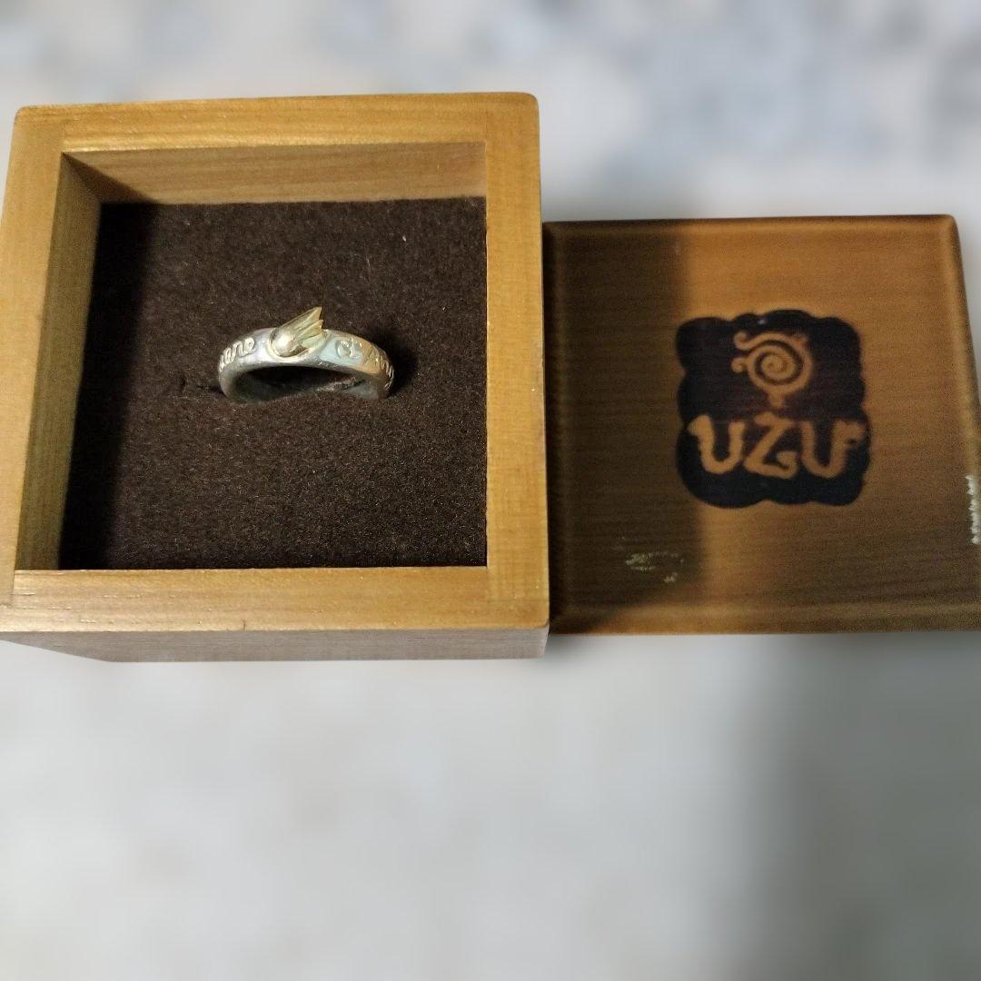 k18 SILVER UZU コンビリング #9