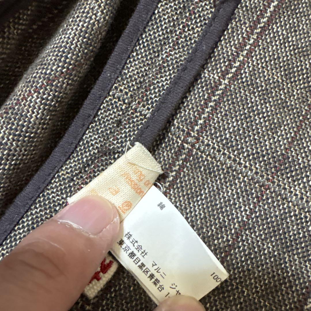 MARNI マルニ　イタリア製　トレンチコート　ダブルブレスト　ベルト　コットン