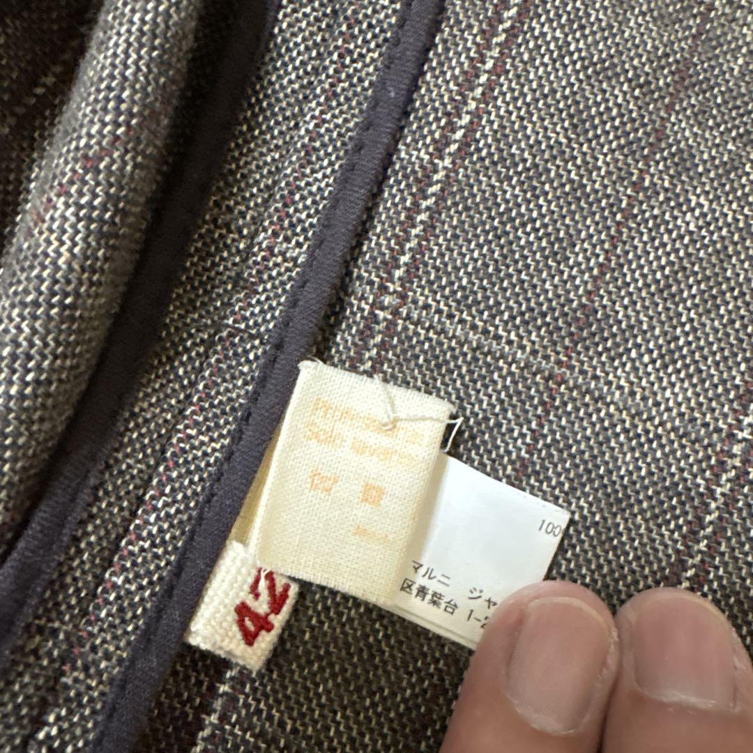 MARNI マルニ　イタリア製　トレンチコート　ダブルブレスト　ベルト　コットン