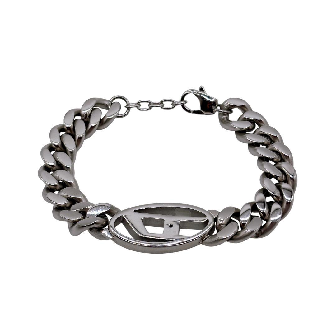 【美品✨】DIESEL 喜平チェーン ブレスレット シルバー 外箱・保存袋付