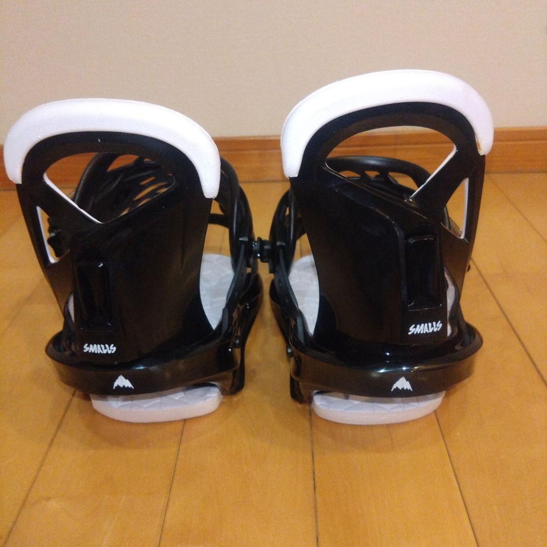 スノーボード ビンディング ブラック/ホワイト SMALLS