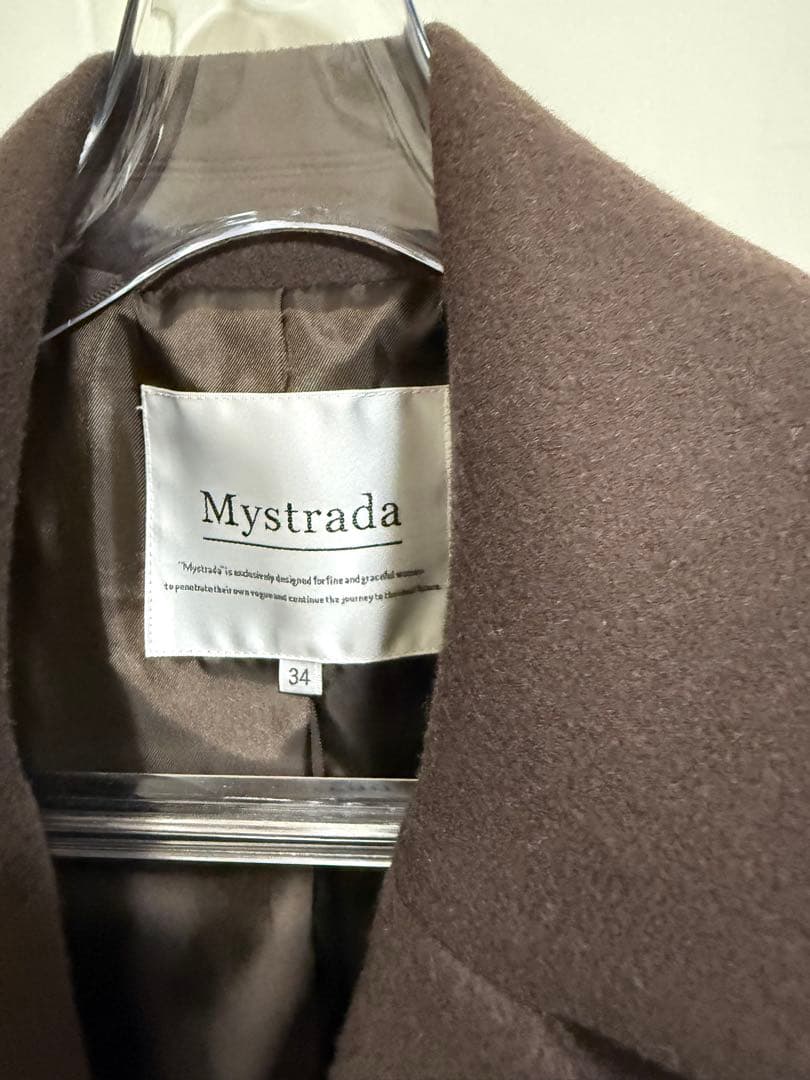 最終値下げ２点セットMystrada バックボリュームコート　茶色　ニット