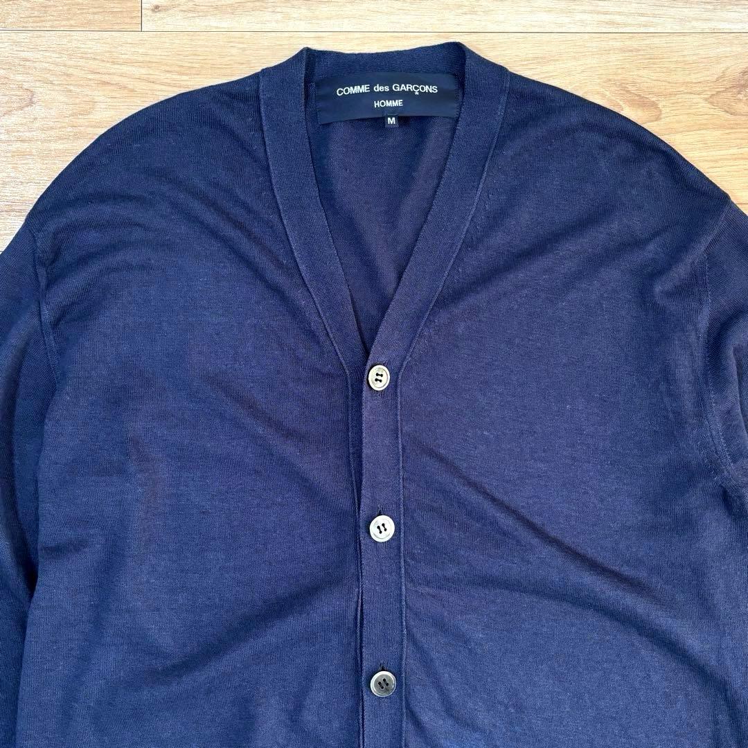 コムデギャルソンオム ヘンプ混コットン Ｖネックカーディガン 2022SS