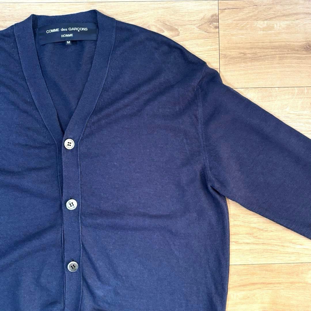 コムデギャルソンオム ヘンプ混コットン Ｖネックカーディガン 2022SS