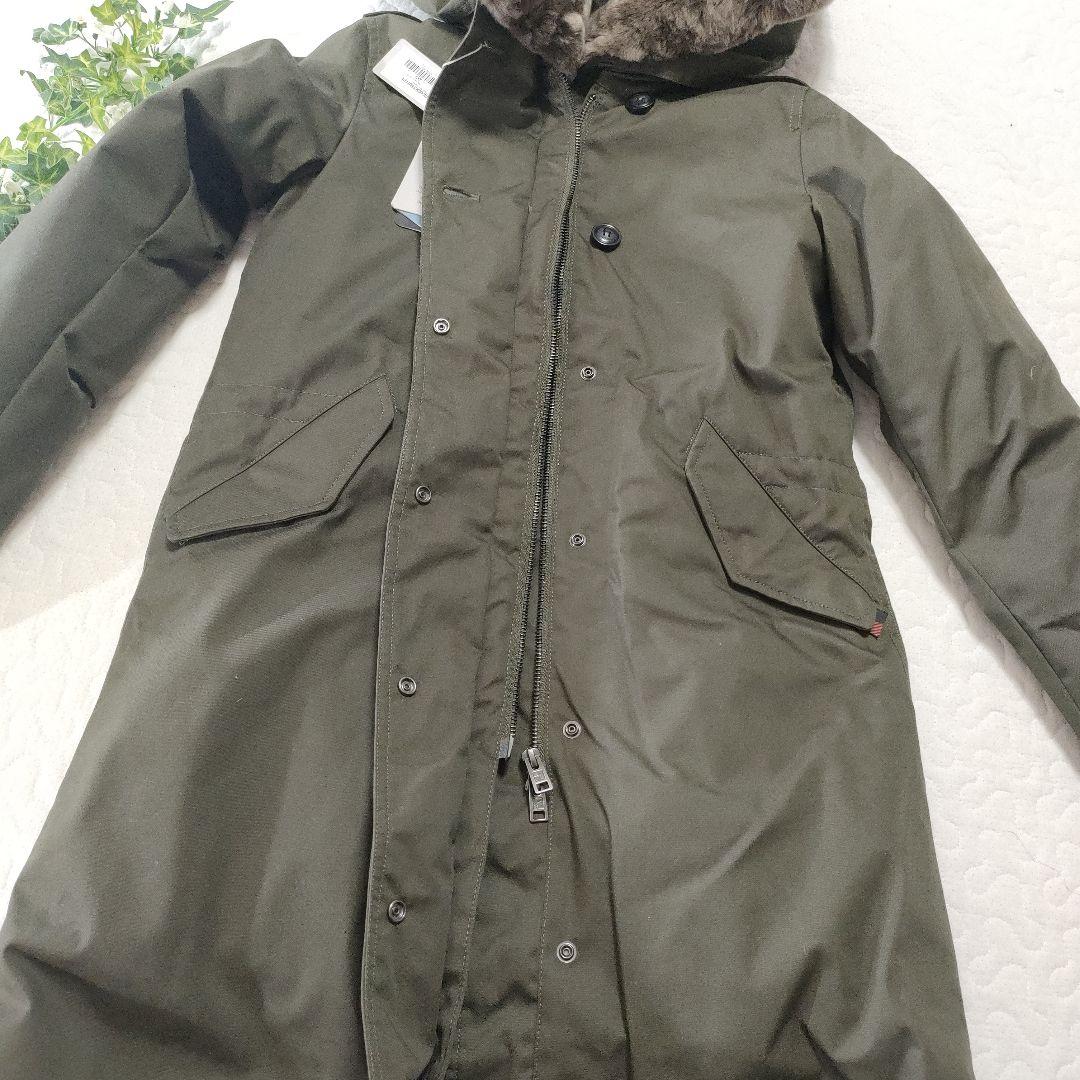 新品✨ウールリッチ　ダウンライナー付きモッズコート　カーキ　キングラビットファー