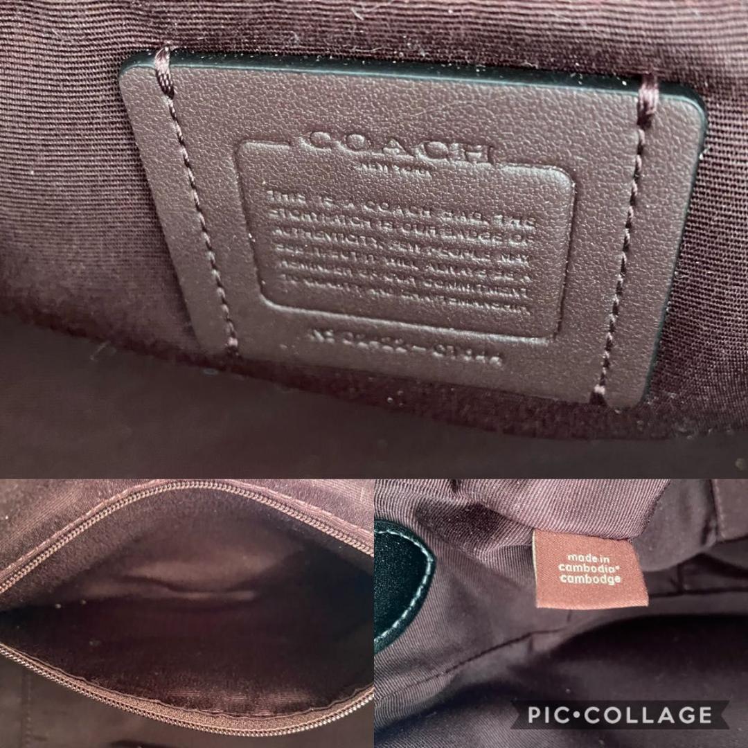 極美品 コーチ ショルダーバッグ ボディバッグ ハーフムーン 　CT644