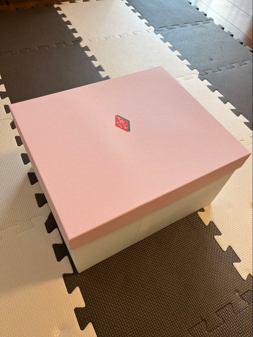 コンパクト！ひな人形 陶器 五段飾り 横幅26cm 華みやび雛 (ピンク)