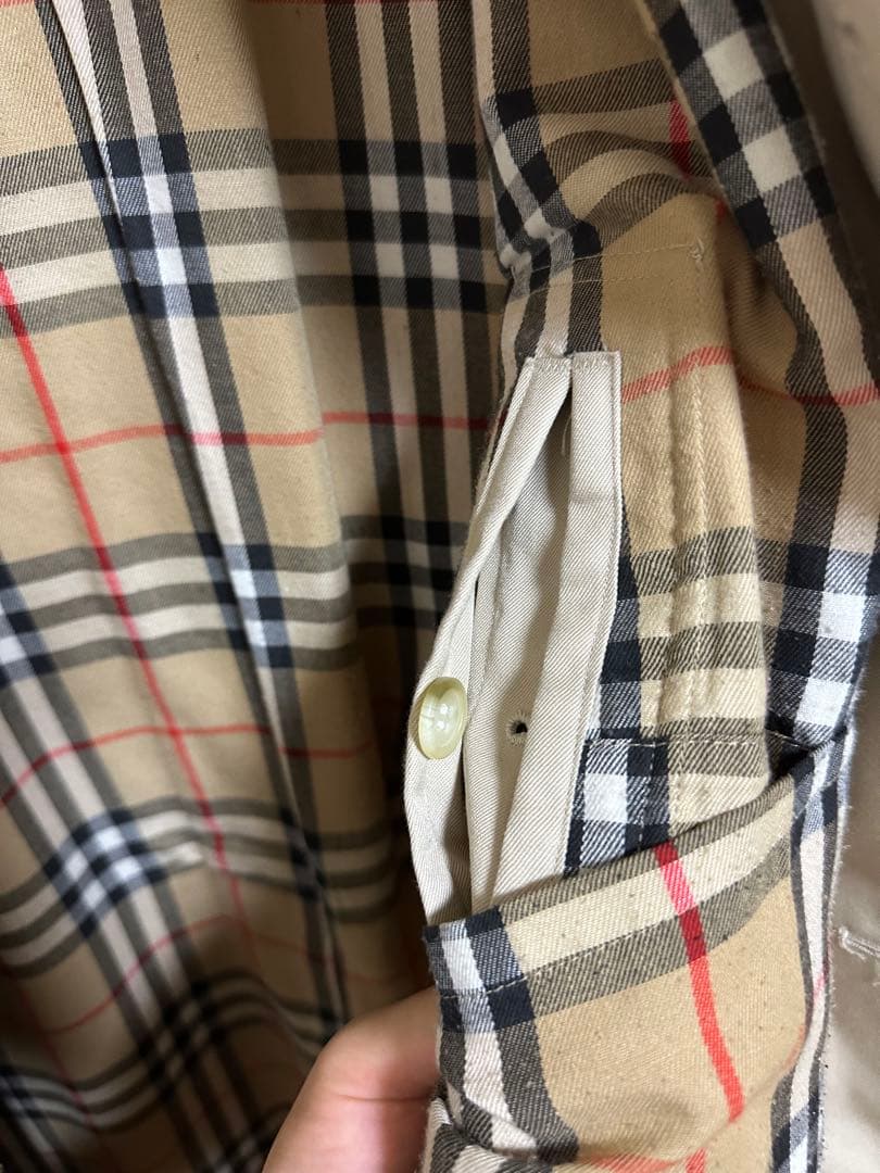 Burberry ベージュ ステンカラーコート　古着　美品
