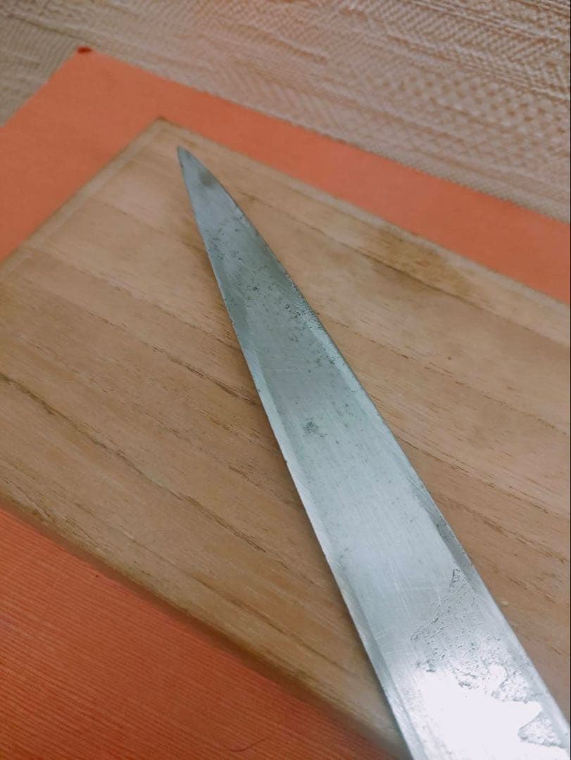 築地正本 刺身包丁 柄 黒檀に水牛 刃長30㎝