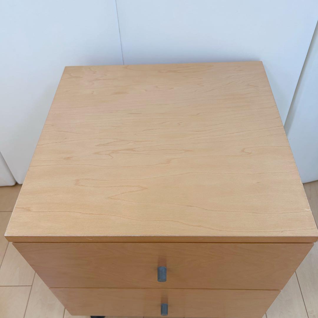 無印良品 木製チェスト 2段　廃盤　希少　ナイトテーブル　サイドボード