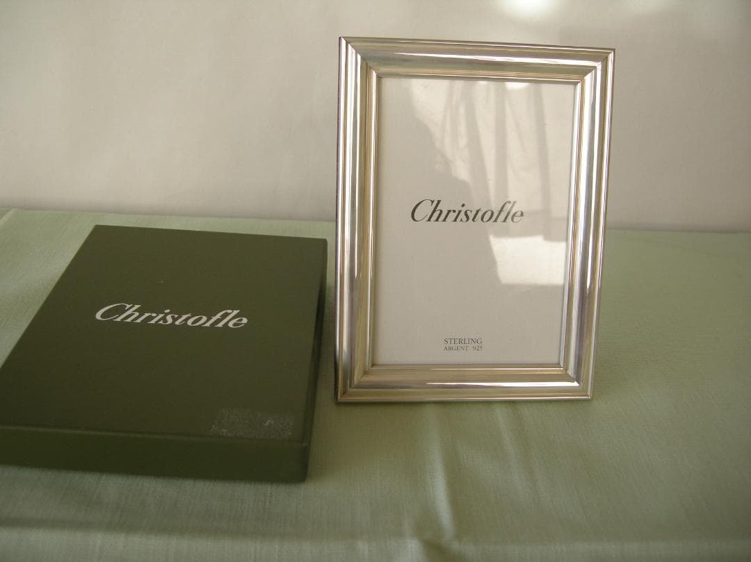 クリストフル　スターリングシルバー（純銀）製フォトフレーム　アルビ