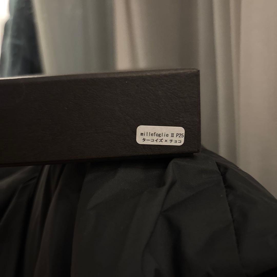 [新品未使用/限定色]エムピウ ミッレフォッリエP25 ターコイズブルーxチョコ