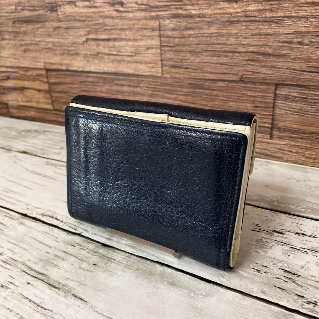 吉田カバン PORTER DOUBLE WALLET ネイビー/ナチュラル