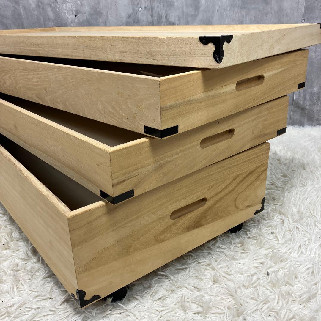 桐箪笥 桐箱 着物 衣装ケース 3段 桐タンス