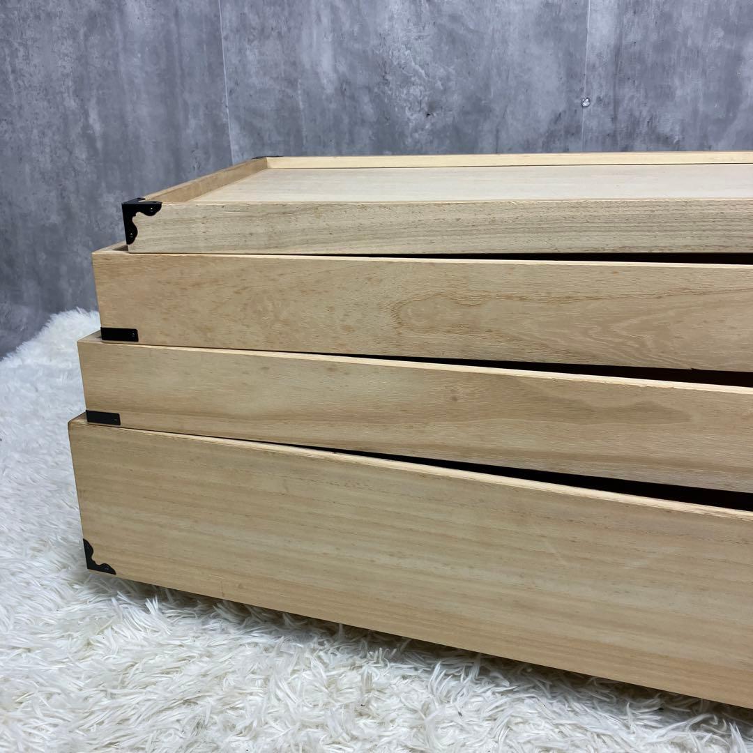 桐箪笥 桐箱 着物 衣装ケース 3段 桐タンス