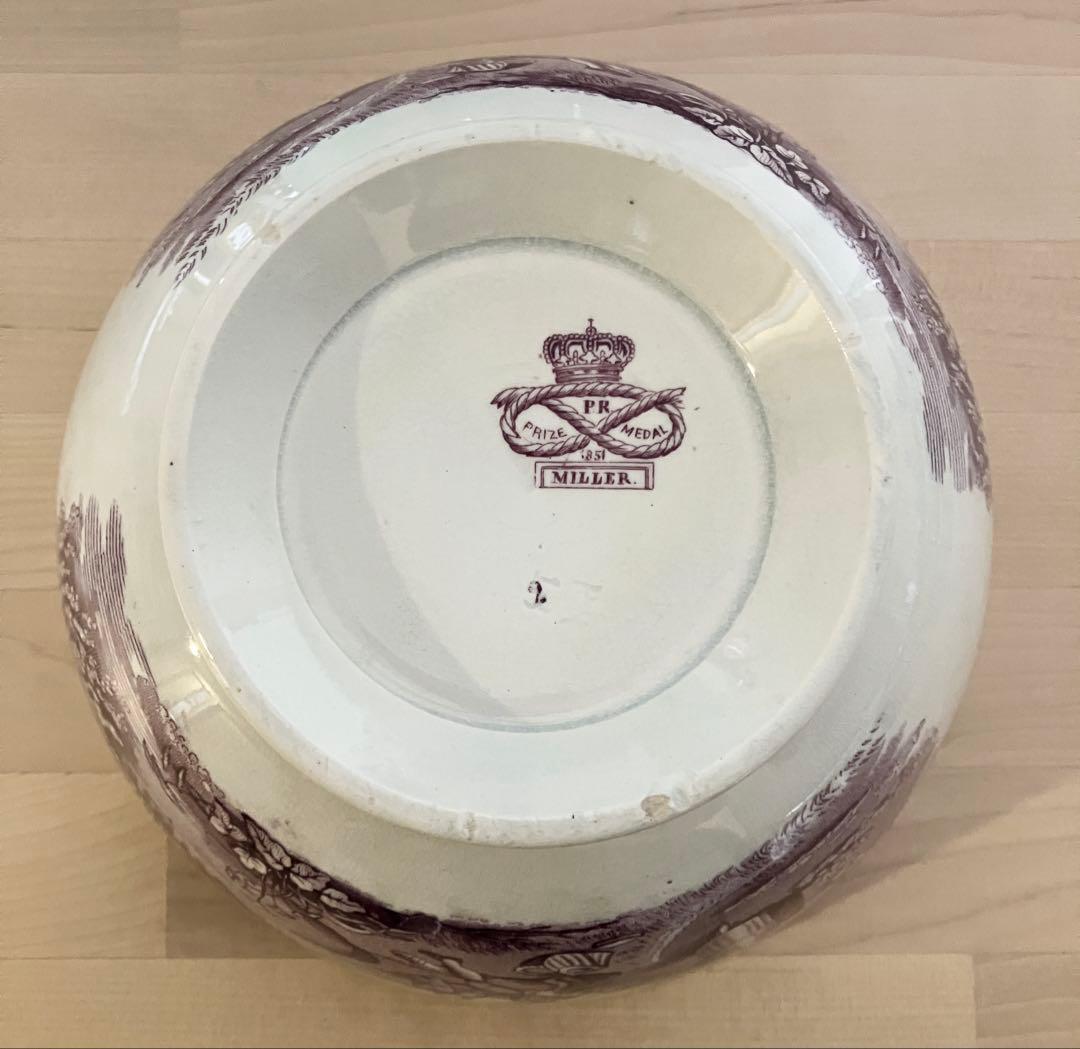 ☆希少☆19世紀　英国アンティーク　スロップボウル　陶器　茶器　イギリス
