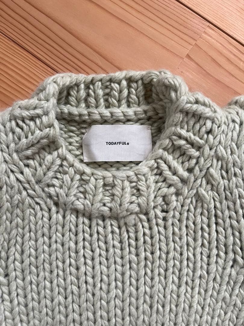 Todayful / Puffsleeve Hand Knitトゥデイフルニット