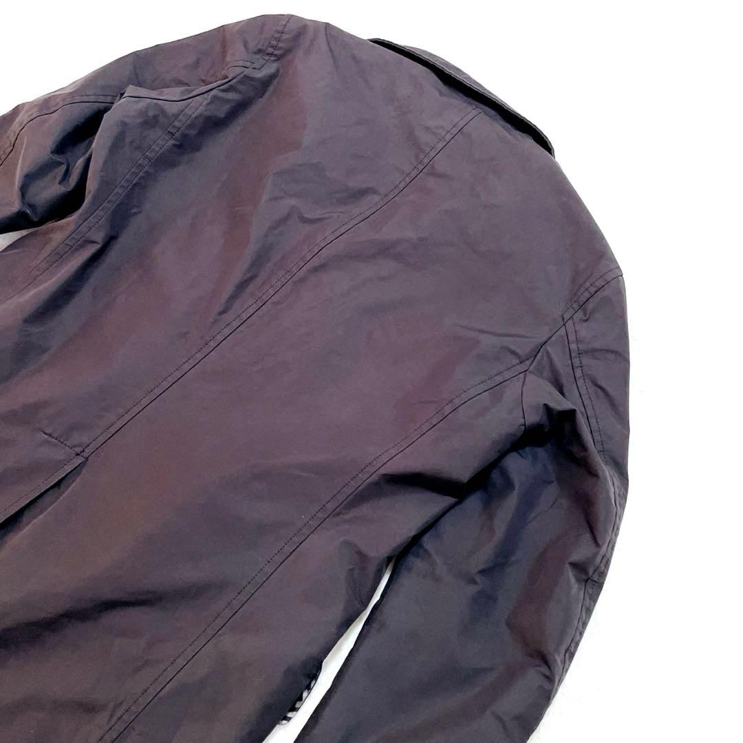 アクアスキュータム　ステンカラーコート　ブラック　Ｌサイズ