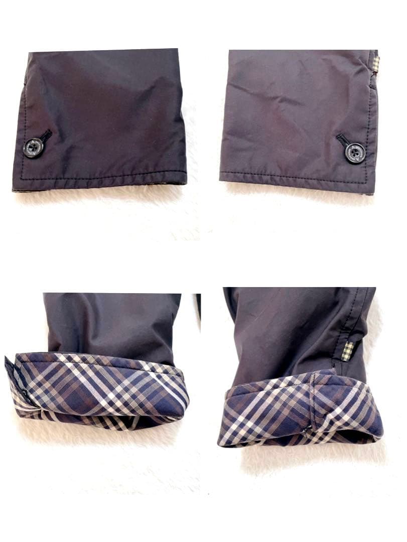 アクアスキュータム　ステンカラーコート　ブラック　Ｌサイズ