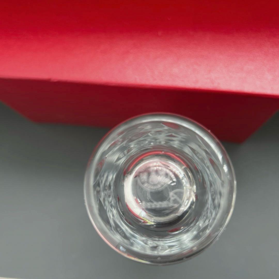 バカラ☆クリスタルガラス 花模様エッチング花瓶3点セット