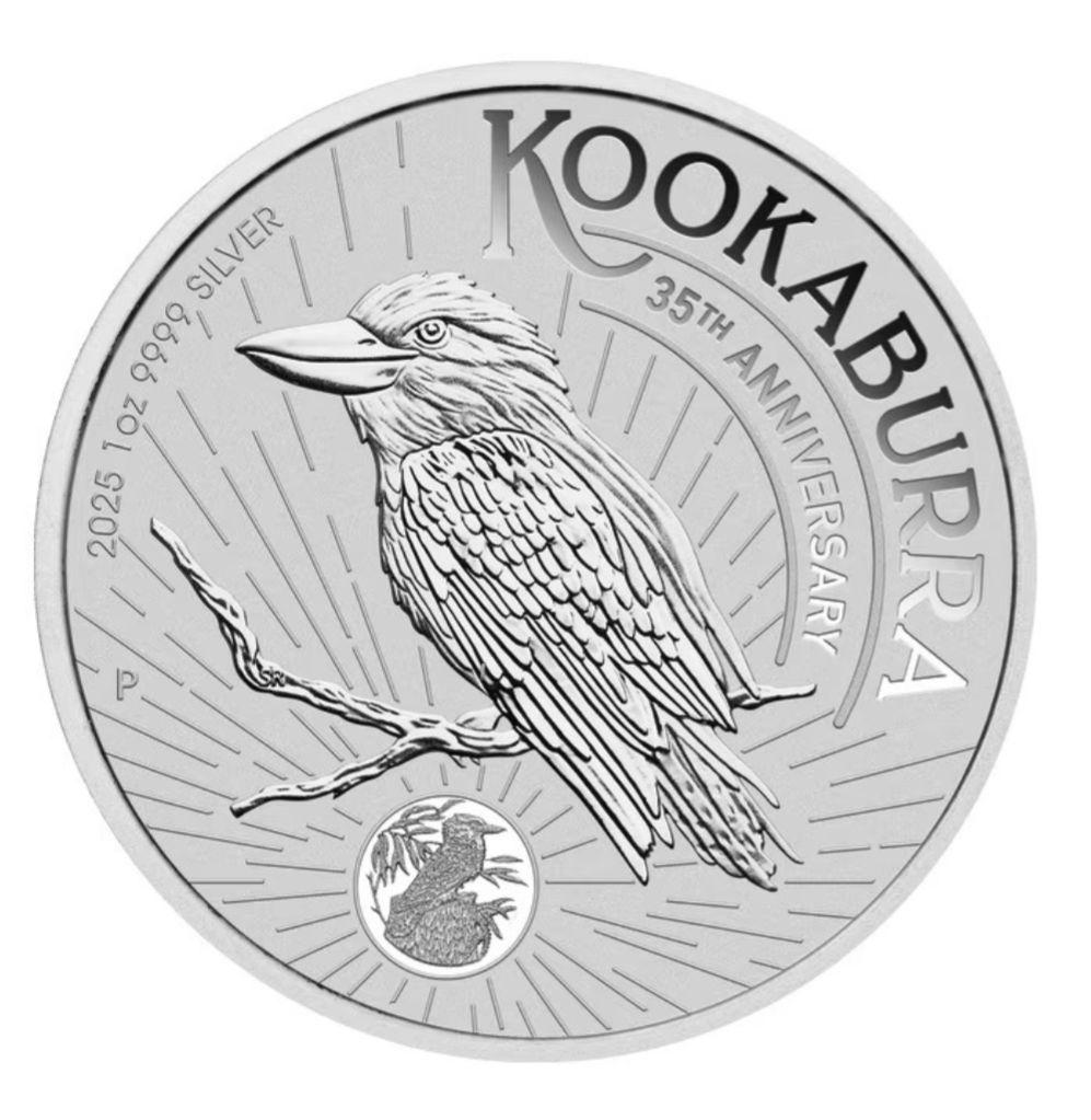 (保証書付)2025年 オーストラリア　ワライカワセミ 35周年　銀貨
