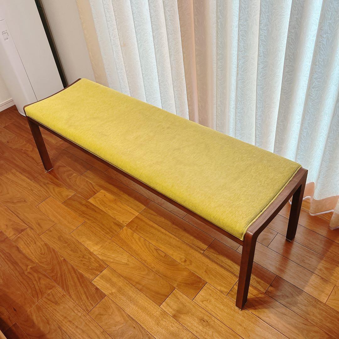 ダイニングベンチ 天然木 ウォルナット オーキタ家具 北欧家具 ベンチ