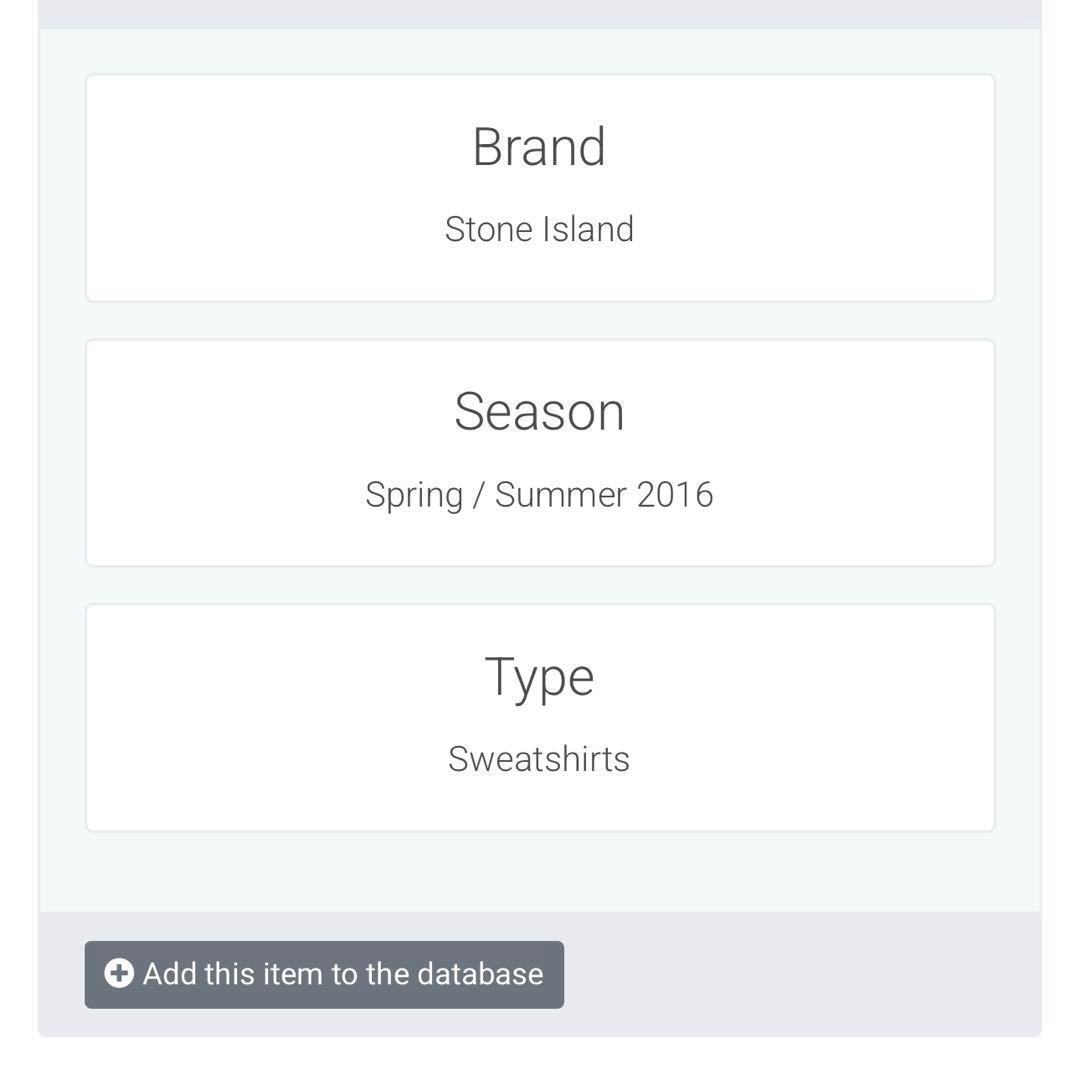 トップス STONE  2016SS FULL ZIP HOODIE L