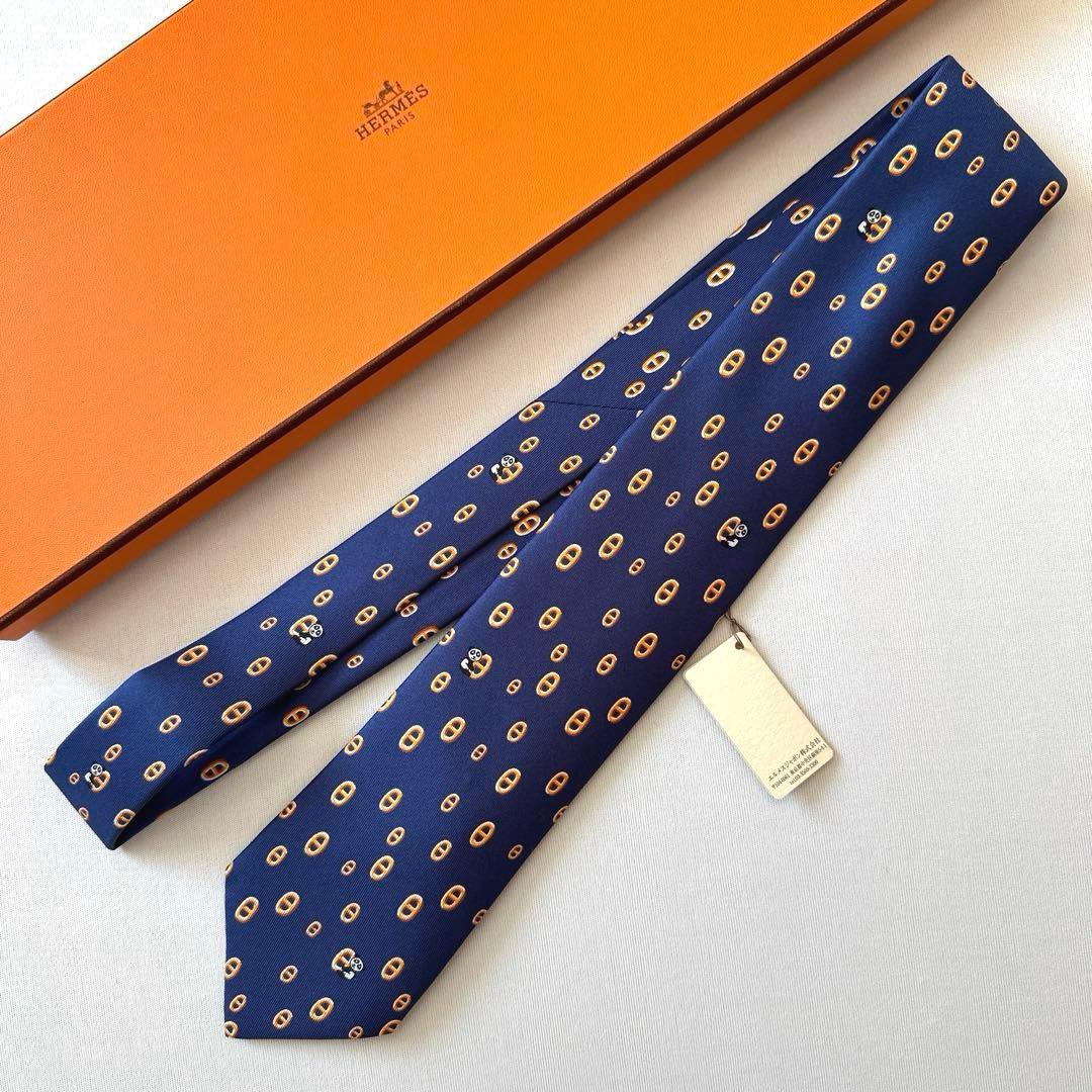 エルメス ネクタイ 《マイヨン・パンダ》新品 未使用