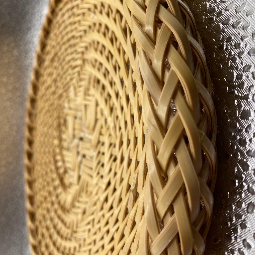 【ハンドメイド】5枚組　国産竹使用・職人手作り 竹ざる